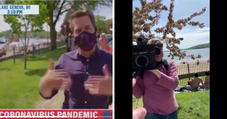 Cal Perry MSNBC mask shaming video