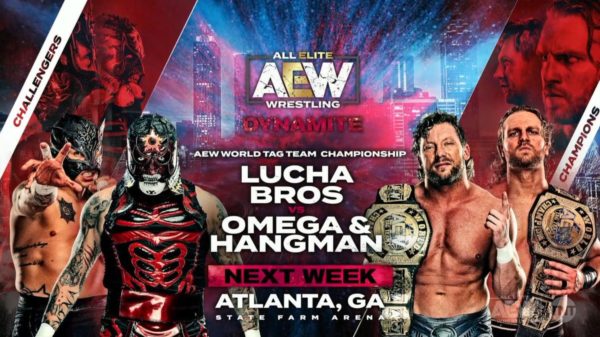 Lucha Bros versus Hangman Page and Kenny Omega