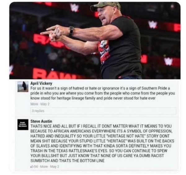 Stone Cold's response to the fan