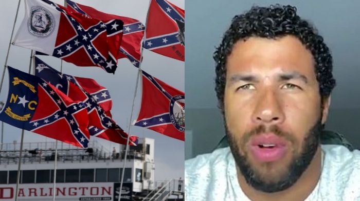 NASCAR driver Bubba Wallace ban Confederate flags
