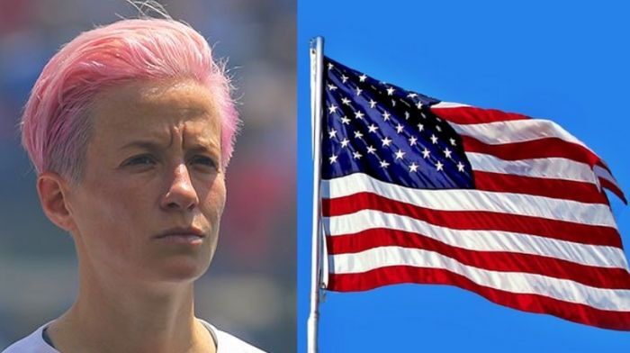 US Women's Soccer Megan Rapinoe USSF anthem kneeling Colin Kaepernick