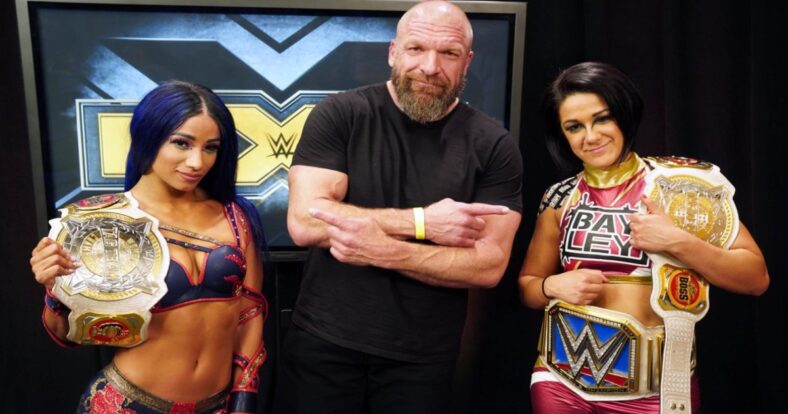 Triple H thanks bayley and Sasha Banks after NXT