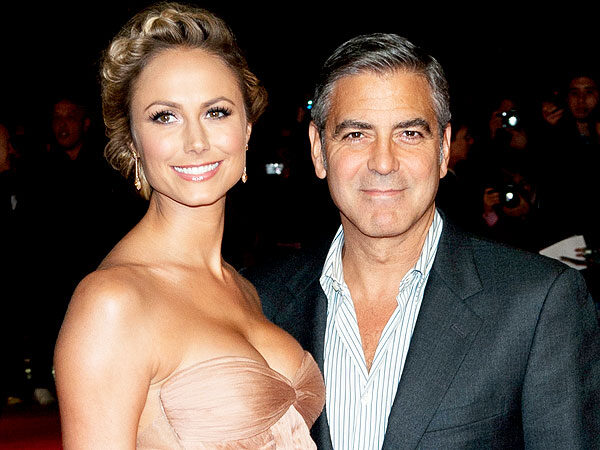 Stacy Keibler and George Clooney