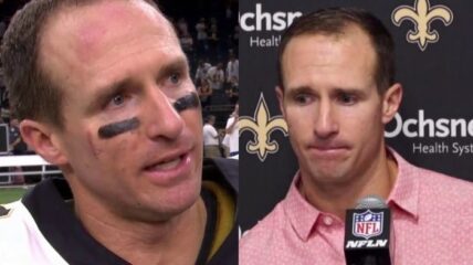 Drew Brees kneeling