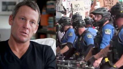Lance Armstrong Mellow Johnny's Bike Shop Austin Police