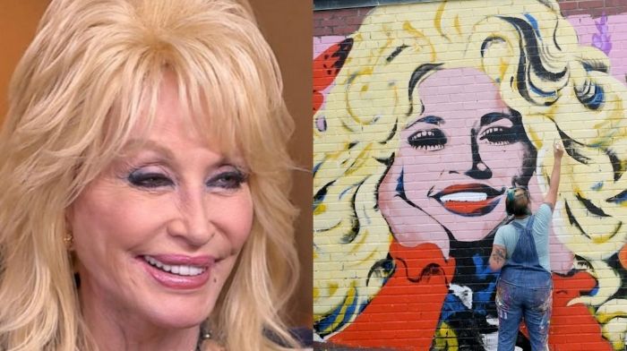 dolly parton black lives matter mural Nashville