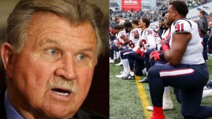 Mike Ditka anthem kneel NFL get the hell out