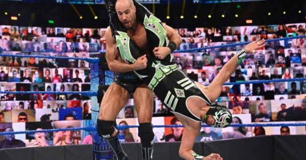 Cesaro and Gran Metalik Match