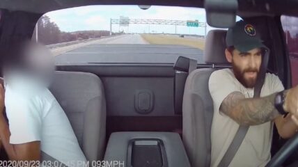 dashcam driver shoots through windshield Orlando highway self defense