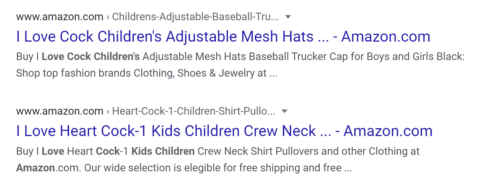 Amazon children's t-shirt search