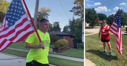 Joe Longano ran flag 5K veterans first responders police Ohio