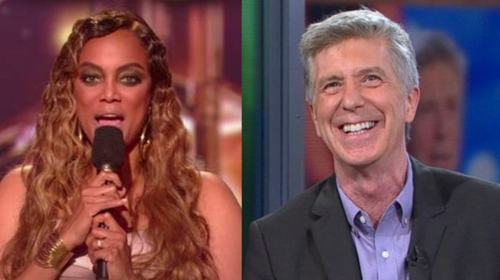 Tyra Banks Tom Bergeron DWTS elimination host