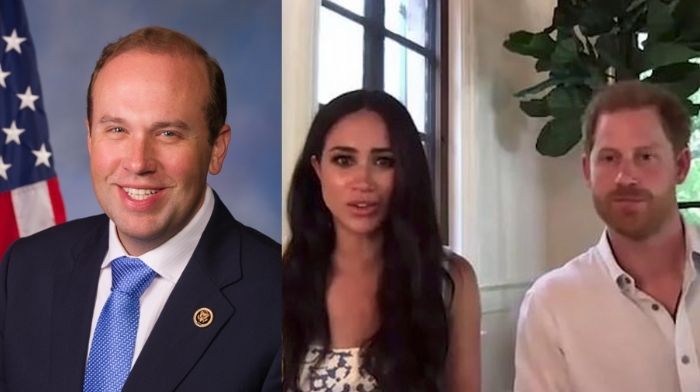 Congressman Jason Smith Harry Meghan royal titles stripped election interference