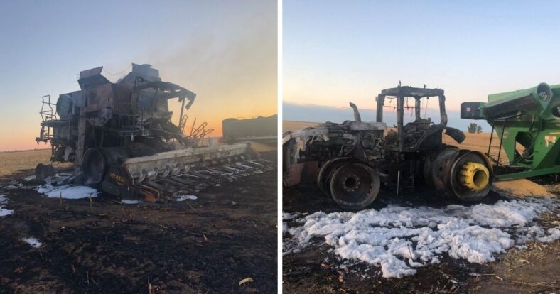 Nebraska farmer Jonathan Rempel Trump flag fire GoFundMe