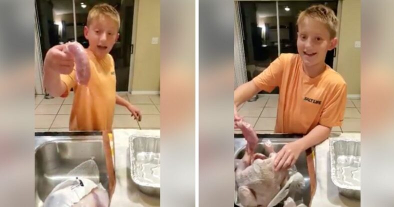 boy turkey Nathan viral video