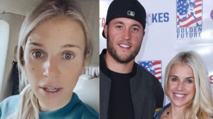 NFL Matthew Stafford wife Kelly Michigan coronavirus restrictions dictatorship Instagram