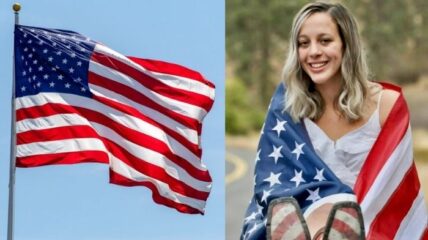 Washington High school American flag photo Sierra Athos