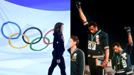 Olympic Committee athlete protests racial social justice