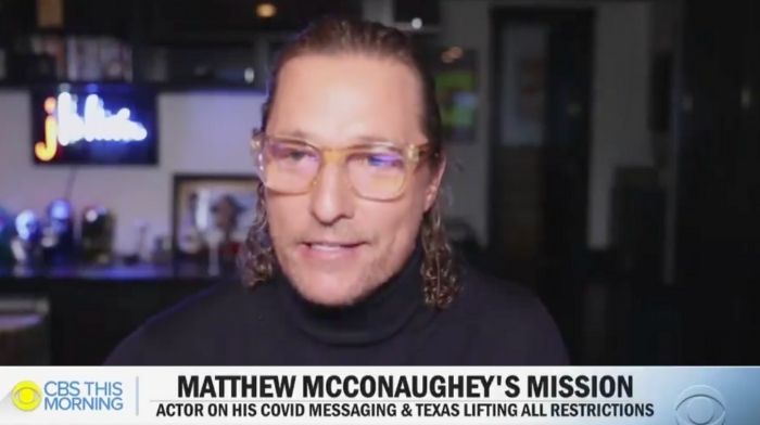 Matthew McConaughey Mask Mandate