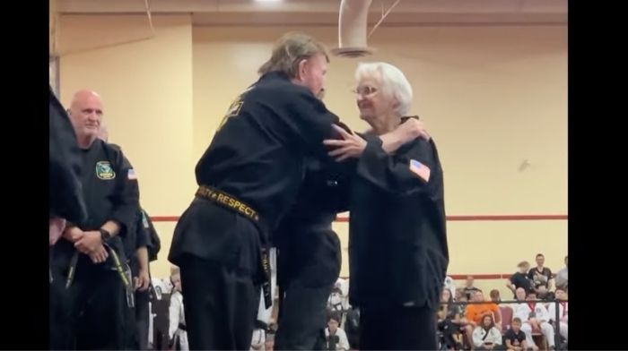 Chuck Norris Carole Taylor karate