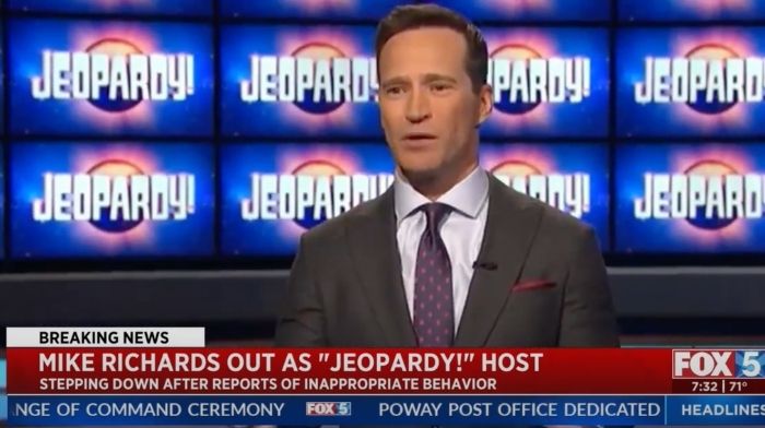 Mike Richards host jeopardy comments ADL game show