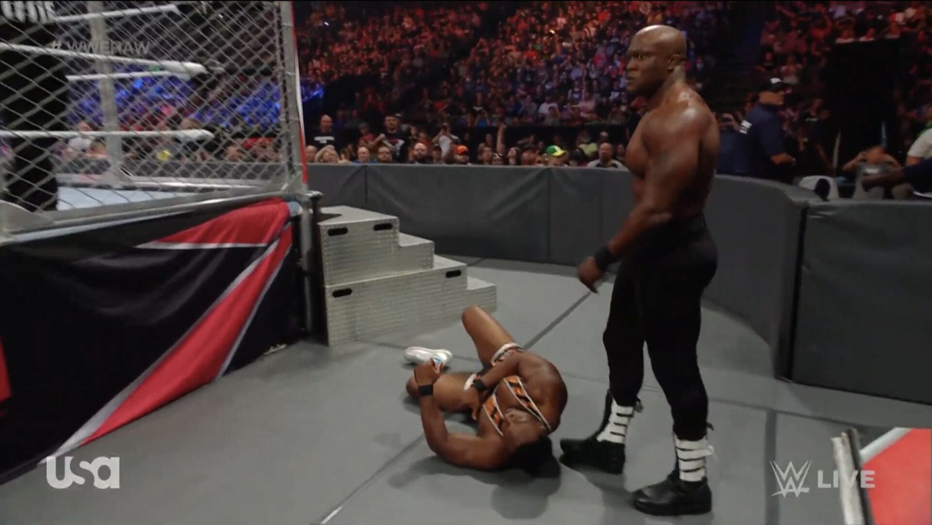 big e battles lashley