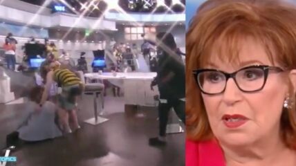 Joy Behar fell off her chair