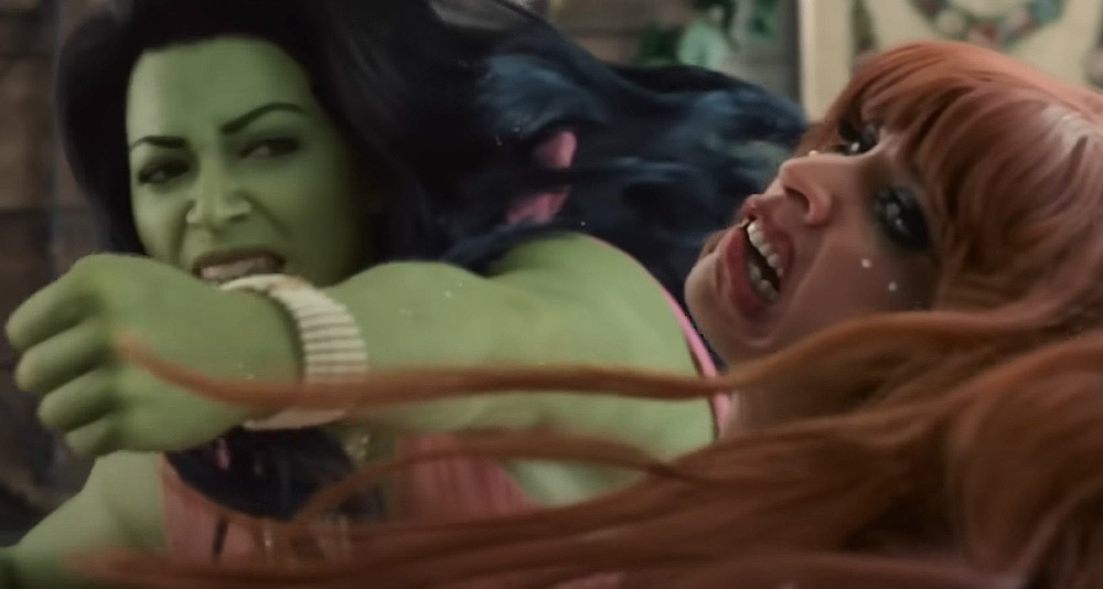 Jennifer gets into a fight in 'She-Hulk: Attorney at Law' (2022), Disney+