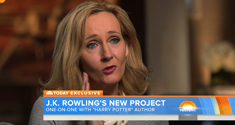 J.K. Rowling talks about Harry Potter on Today's YouTube channel