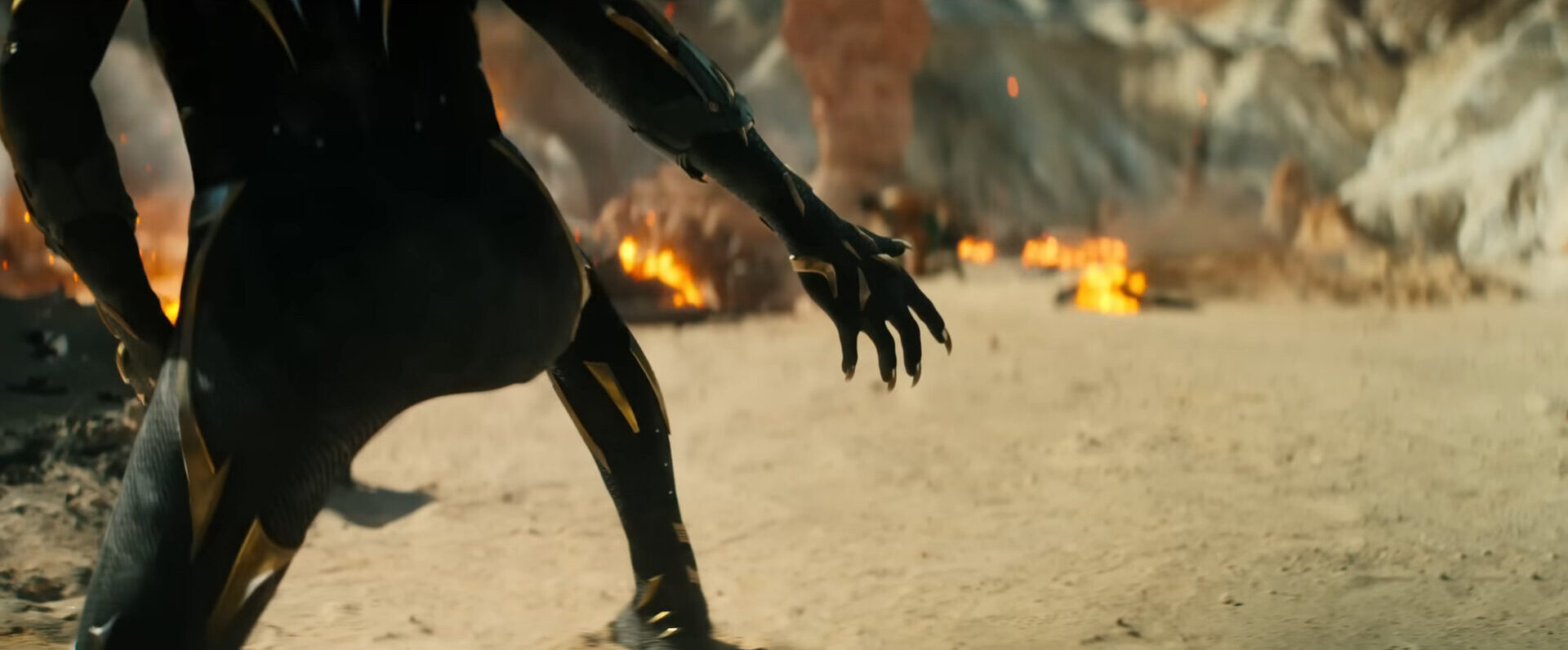 Shuri (Letitia Wright) unfurls her claws in Black Panther: Wakanda Forever (2022), Marvel Entertainment