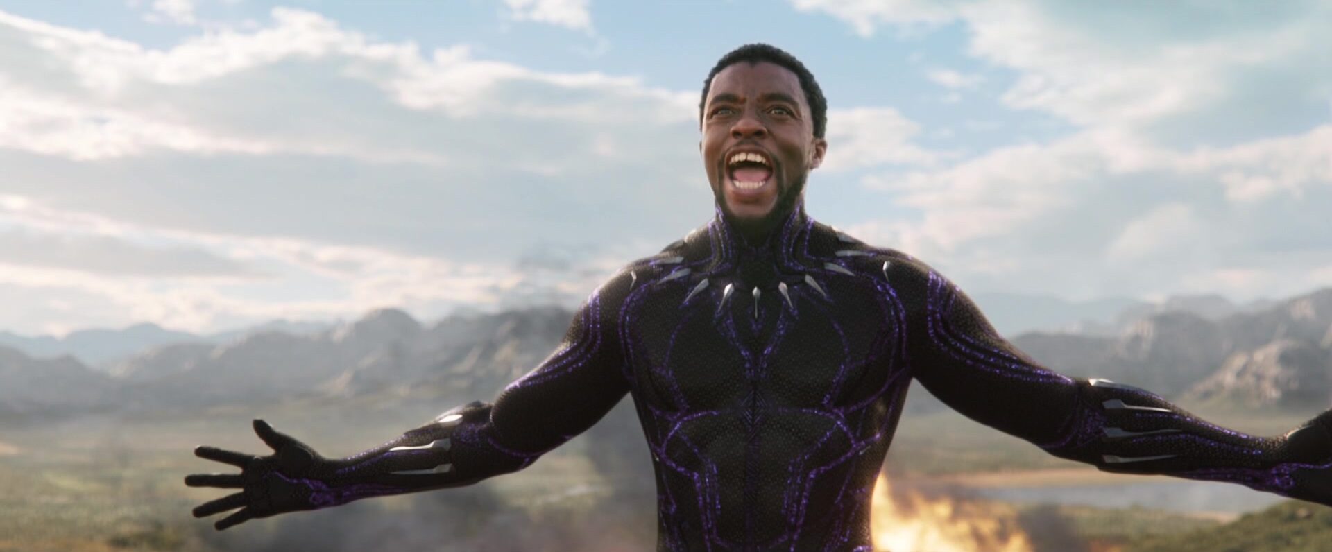 T'Challa (Chadwick Boseman) calls out Erik Killmonger (Michael B. Jordan) in Black Panther (2018), Marvel Entertainment