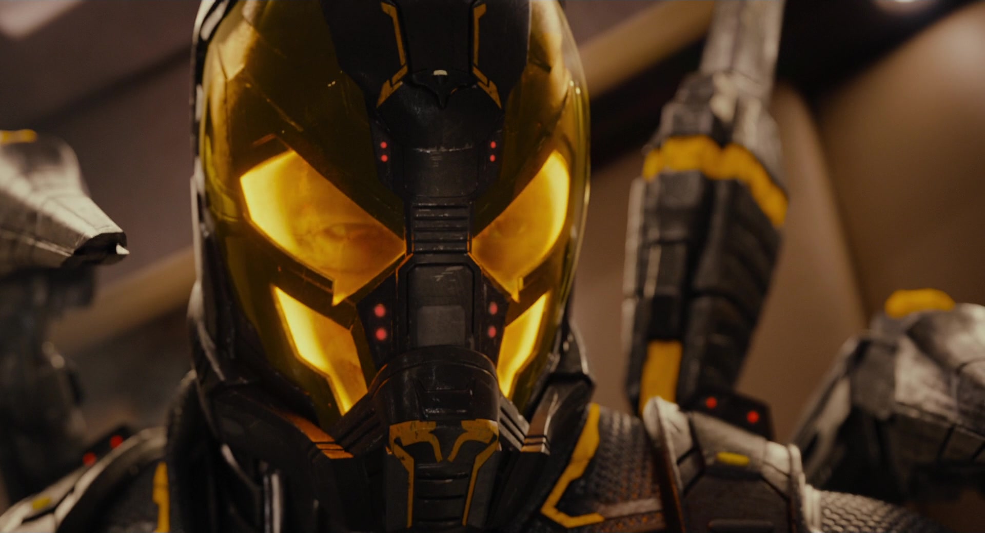 Darren Cross (Corey Stoll) suits up as Yellowjacket in Ant-Man (2015), Marvel Entertainment