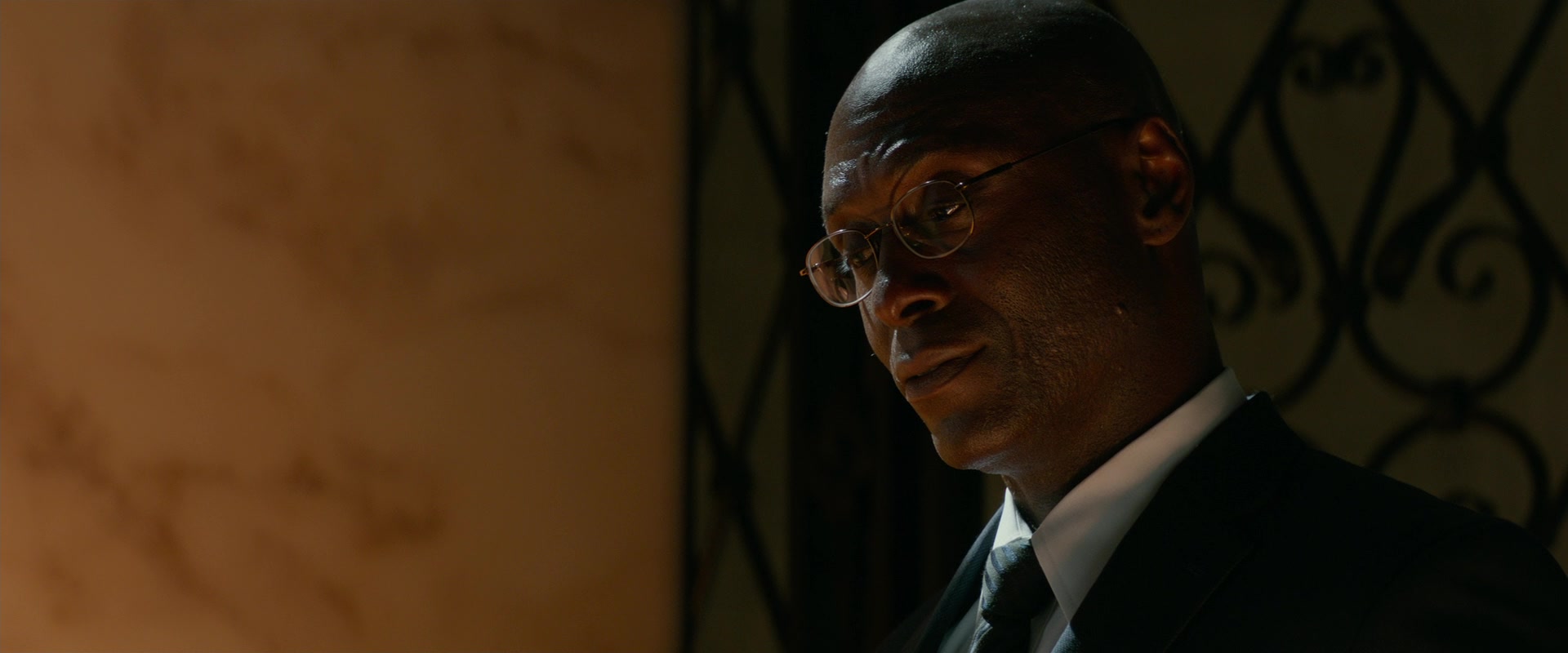 Charon (Lance Reddick) stands watch at the Continental Hotel in John Wick: Chapter 2 (2017), Lionsgate Films