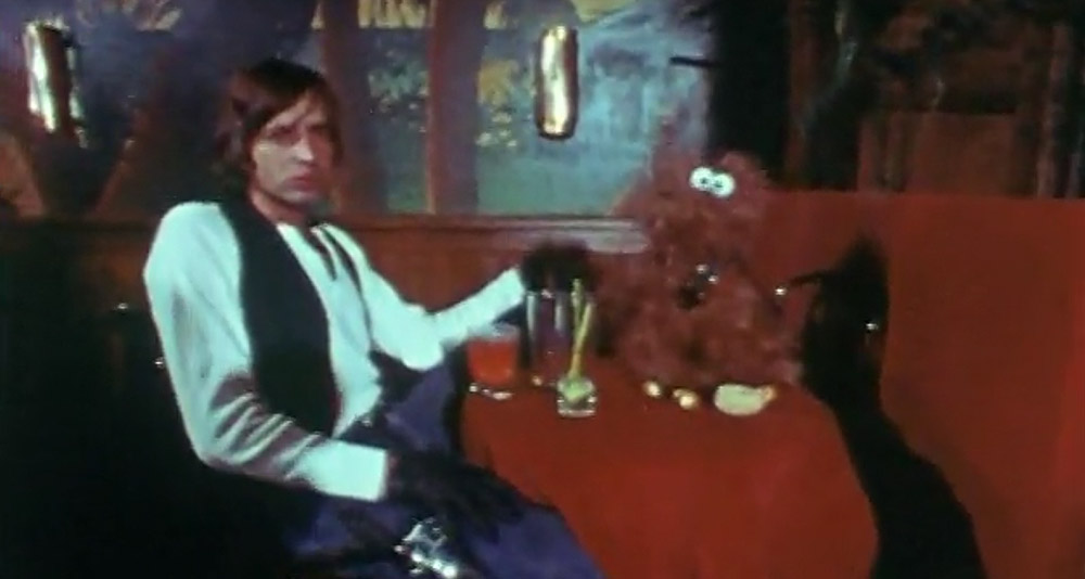 Ham Salad and Chewchilla hanging out in a bar in in 'Hardware Wars' (1978), Pyramid Films