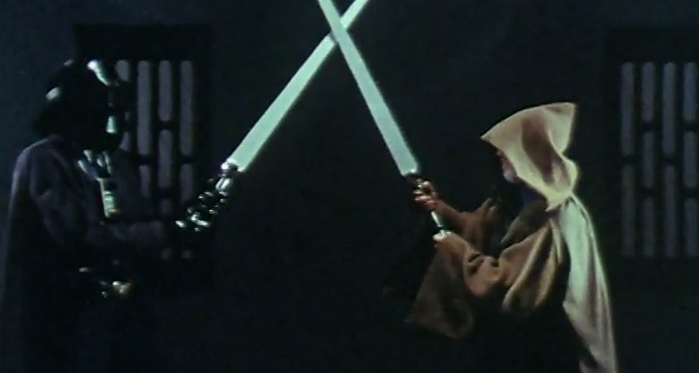 Darph Nader and Augie 'Ben' Doggie fight it out in in 'Hardware Wars' (1978), Pyramid Films