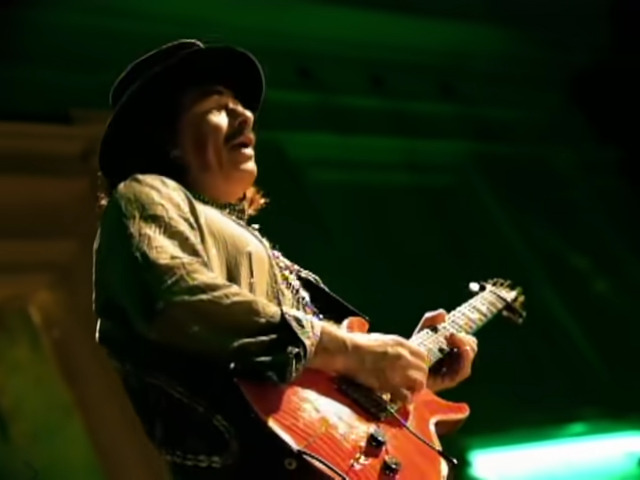 Carlos Santana grooves in the music video to Maria Maria ft. The Product G&B