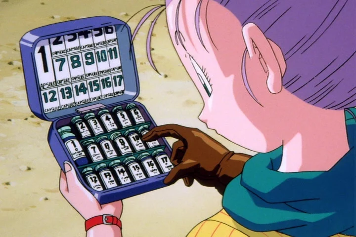 Bulma (Hiromi Tsuru) introduces a young Goku (Masako Nozawa) in Dragon Ball: The Path to Power (1996), Toei Co. Ltd.