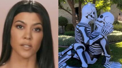 Kourtney Kardashian halloween decorations