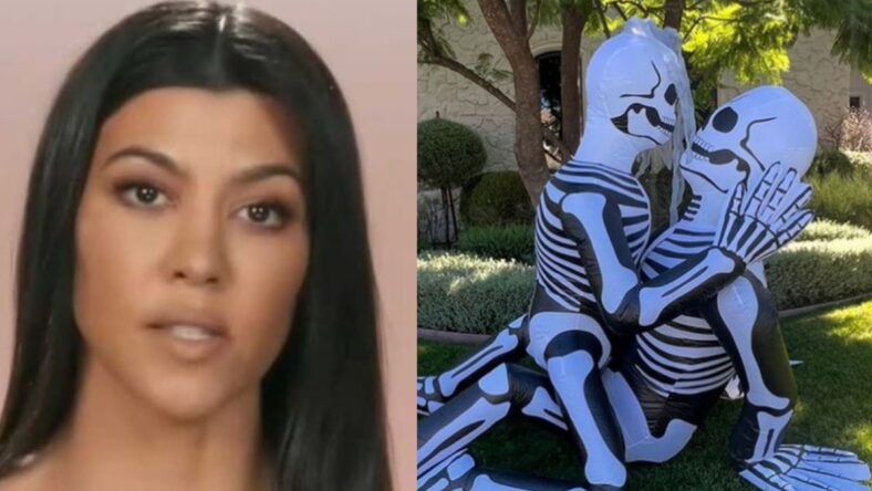 Kourtney Kardashian halloween decorations