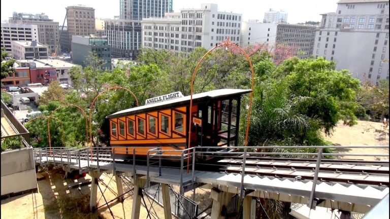 famous movie locations Angels Flight Funicular in L.A