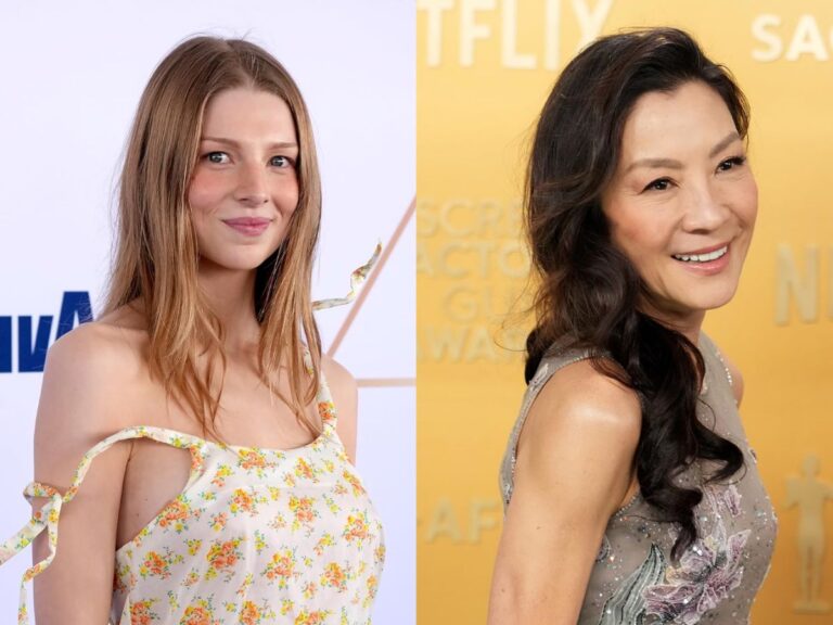 Hunter Schafer and Michelle Yeoh Blade Runner 2099